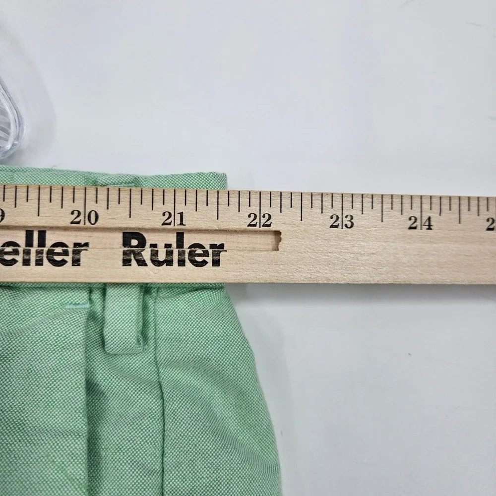 Vintage Polo Ralph Lauren Shorts Mens 42T Chino Classic Green Flat Front Oxford